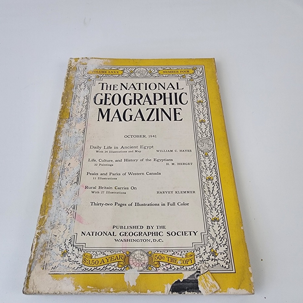 National Geographic Magazine October 1941 No  Insert‎